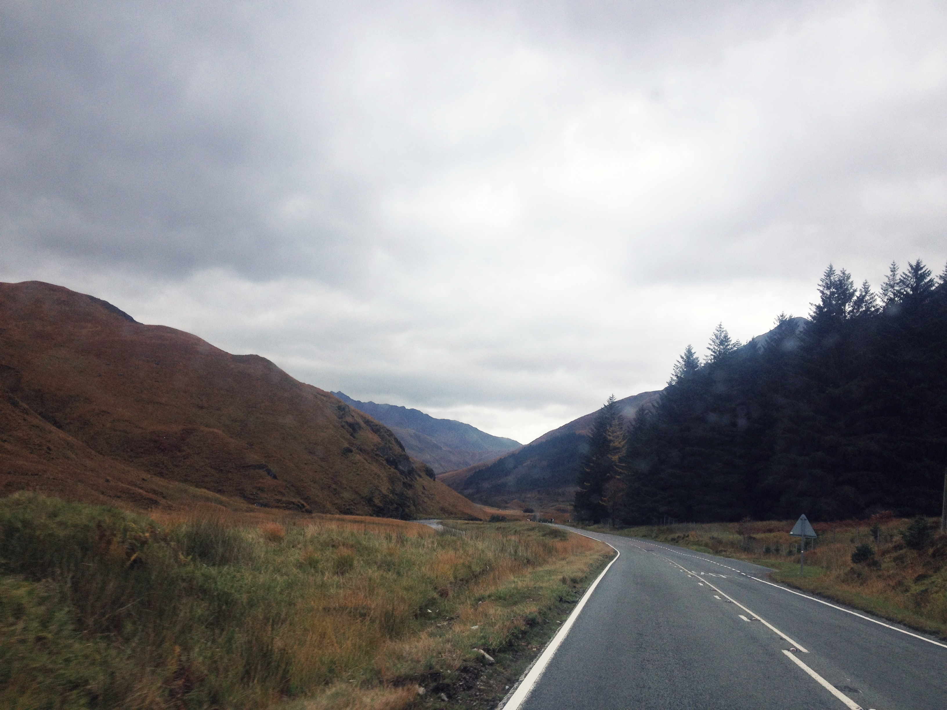 Winding Road in the Scottish Highlands