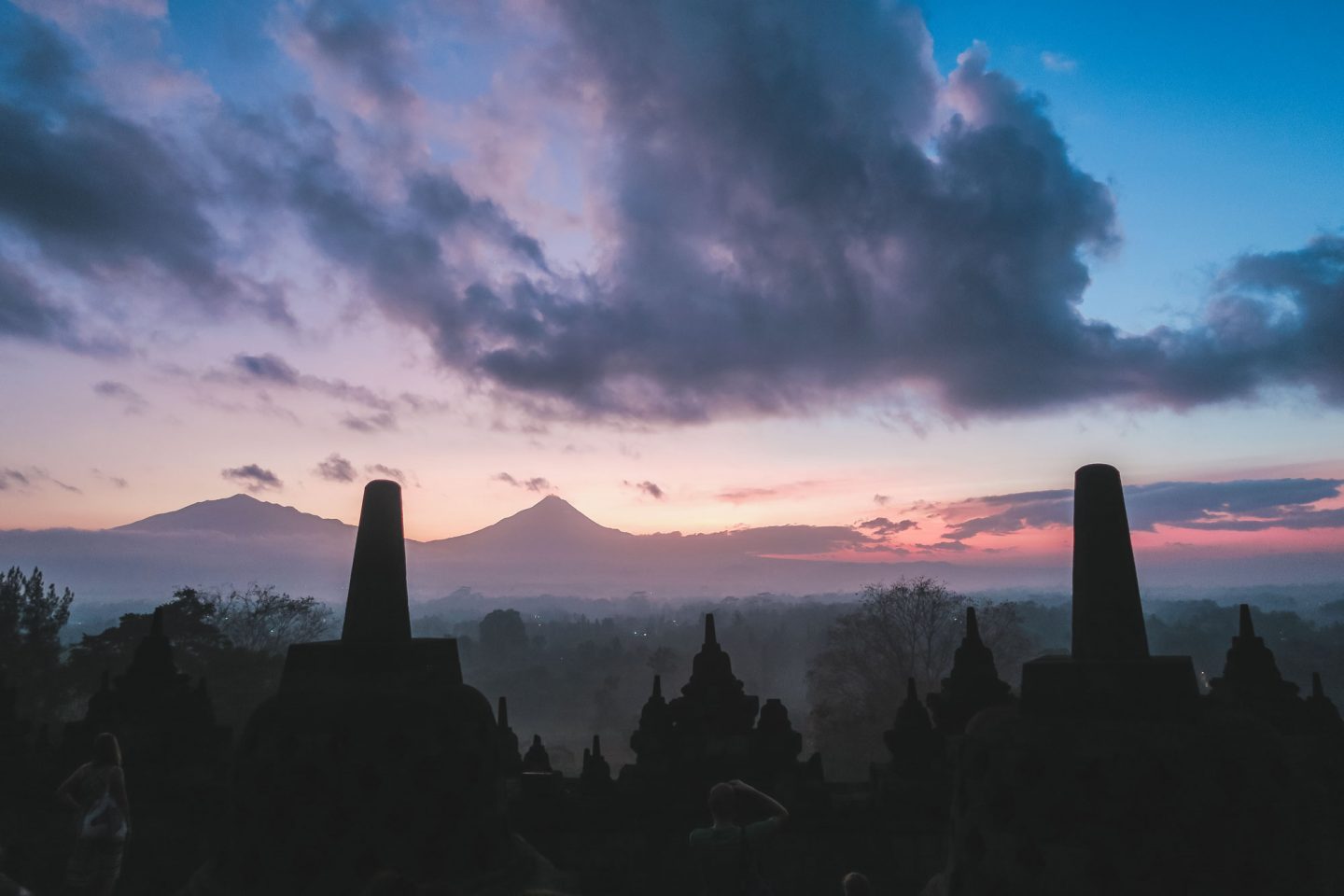Sunrise At Borobudur Temple